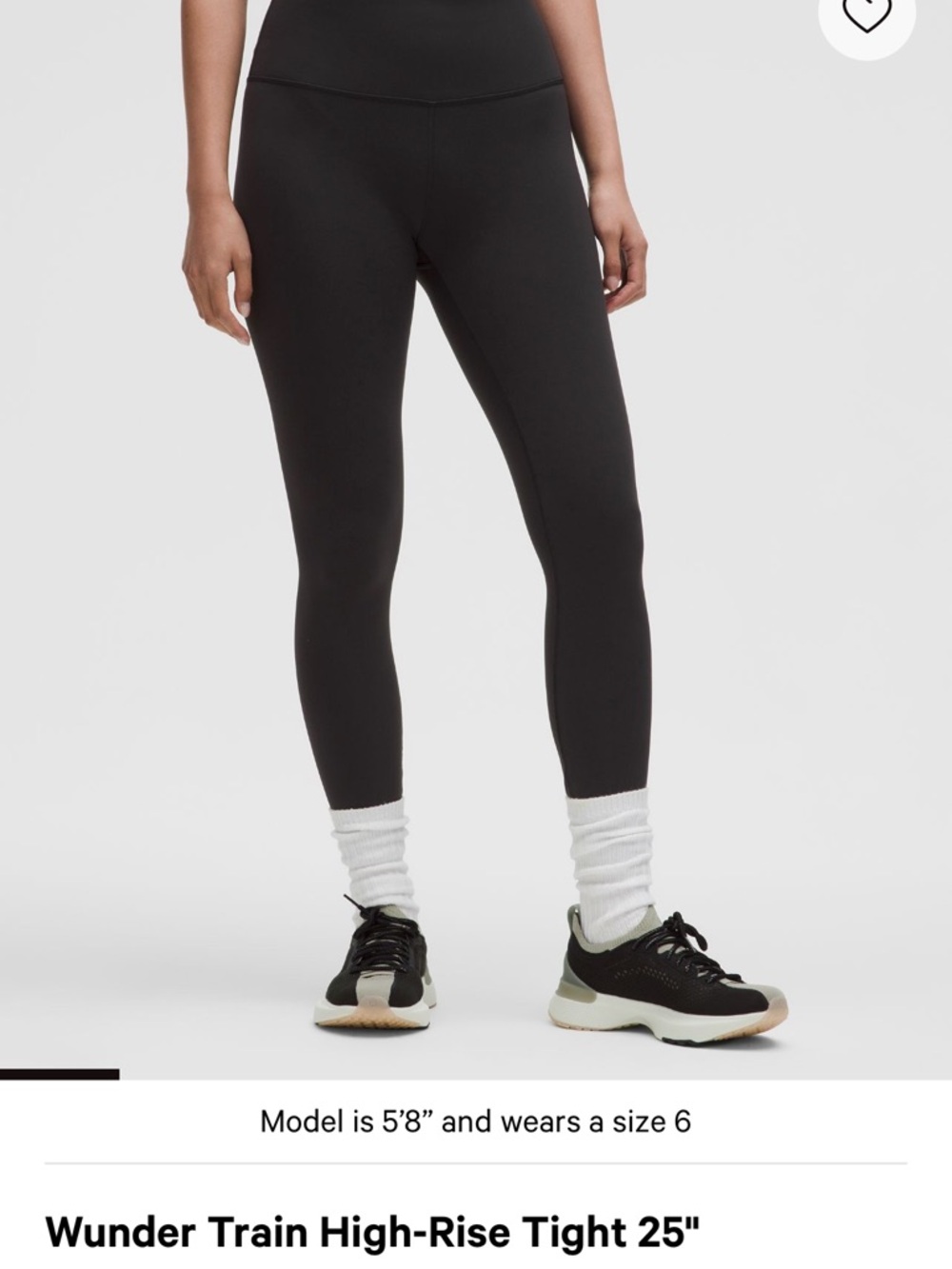 Lululemon Wunder Train High-Rise Tight 25” size 4
